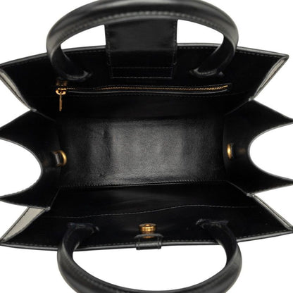 Balenciaga Hour Glass B Logo 2-Way Shoulder Bag Black Leather — view 4