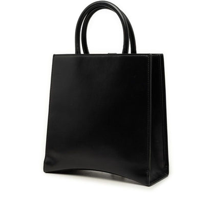 Balenciaga Hour Glass B Logo 2-Way Shoulder Bag Black Leather — view 2