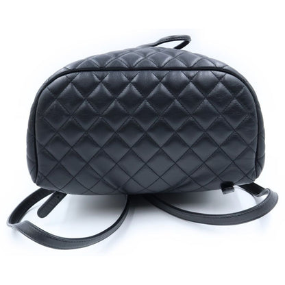 Chanel Quilted CC Logo Backpack Black Gold — view 4