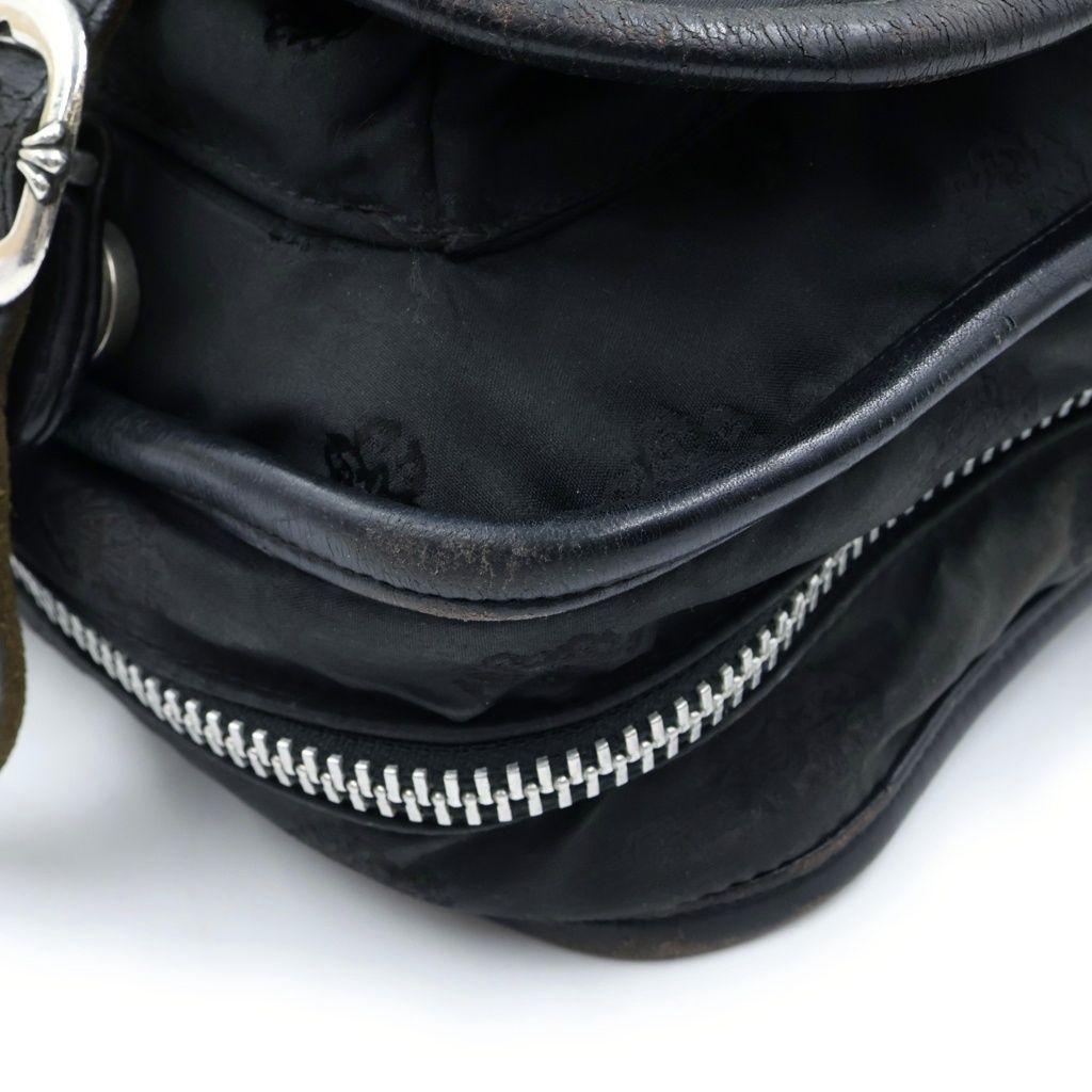 Chrome Hearts Shoulder Bag Sm Gunslinger Strap Shivin Dagger Nylon Black — view 5