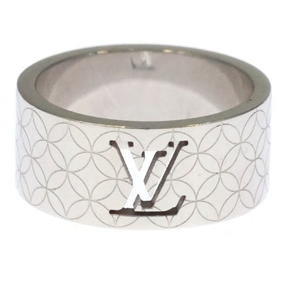 Louis Vuitton Bague Champs-Elysees Monogram Cut Off Ring Silver
