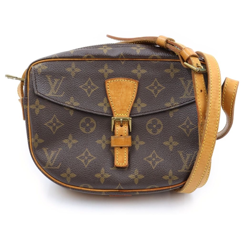 Louis Vuitton Monogram Jeune Fille Leather Shoulder Bag Brown
