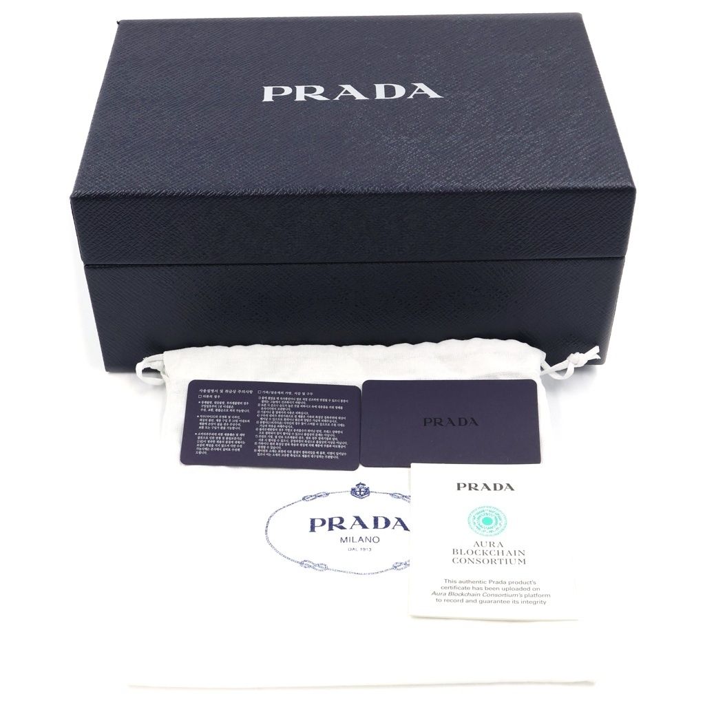 Prada Leather Mini Camera Shoulder Bag Gold Black — view 8