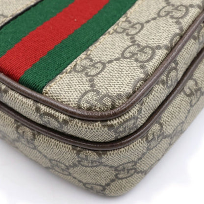 Gucci GG Supreme Ophidia Shoulder Bag Sherry Line Gold Brown — view 5