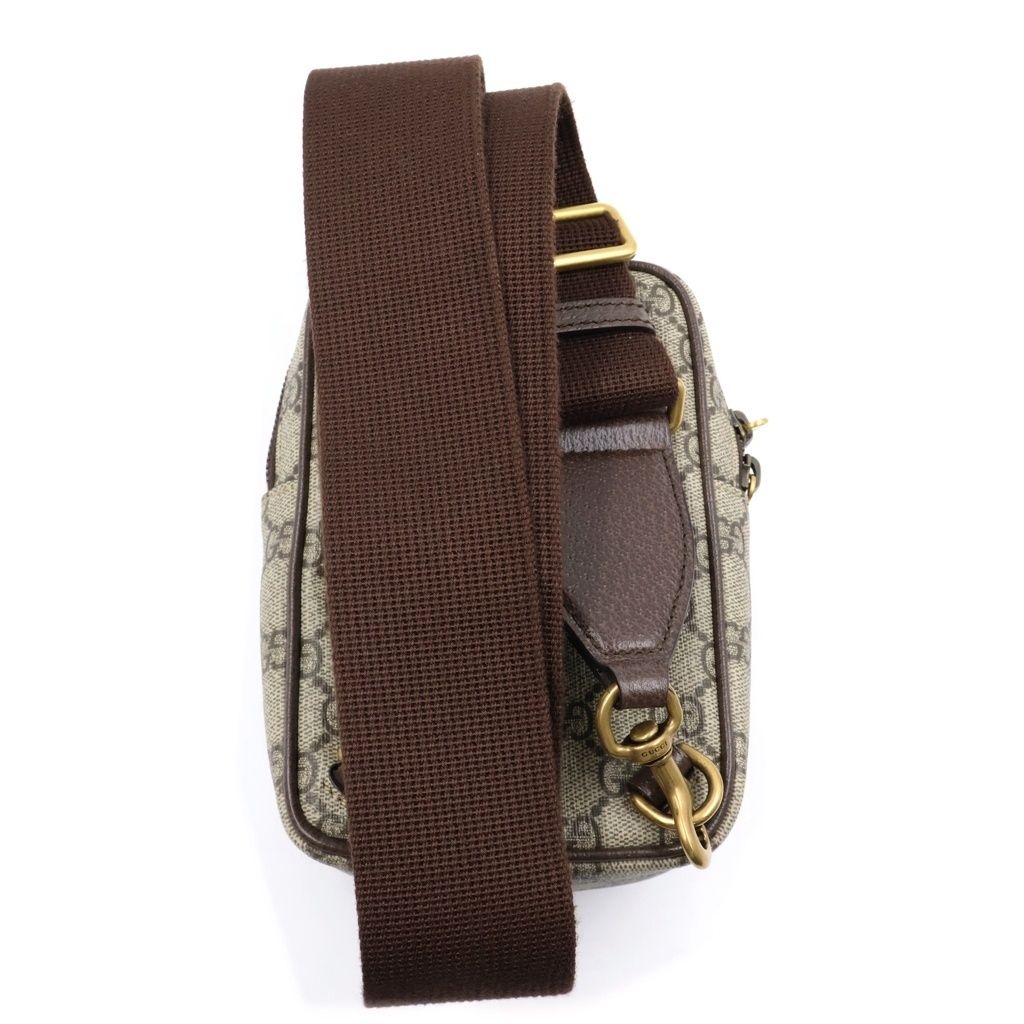 Gucci GG Supreme Ophidia Shoulder Bag Sherry Line Gold Brown — view 2