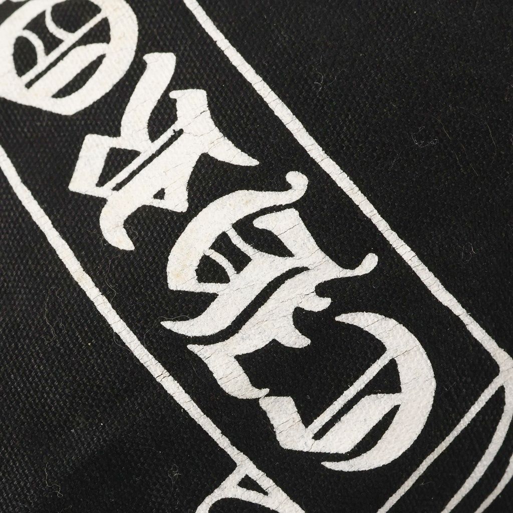 Chrome Hearts Vintage Scroll Label Print Campus Shoulder Bag Black — view 7
