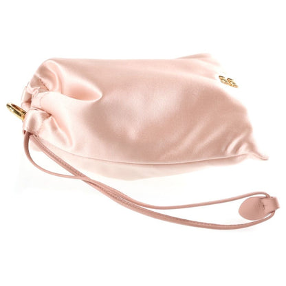 Miu Miu Silk Satin Drawstring Pouch Mini Bag Pink — view 3