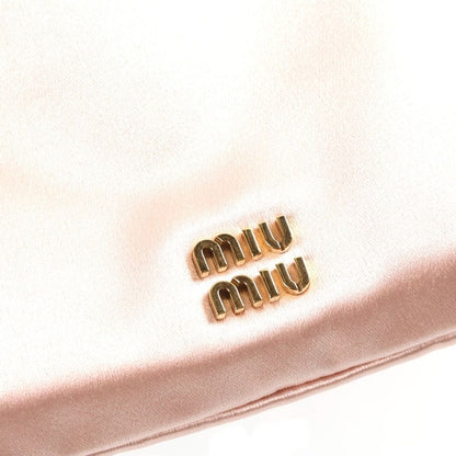 Miu Miu Silk Satin Drawstring Pouch Mini Bag Pink — view 6
