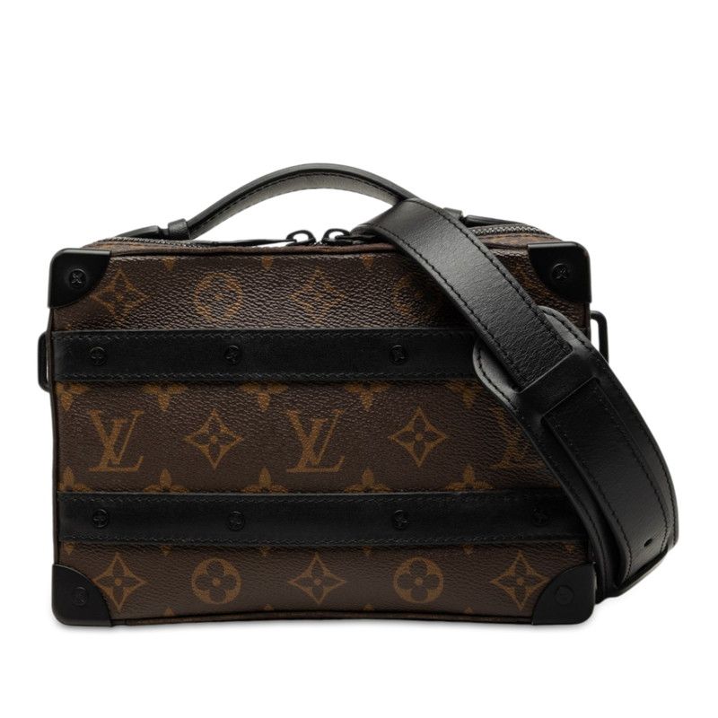 Louis Vuitton Monogram Macassar Handle Soft Trunk Shoulder Bag Brown Leather