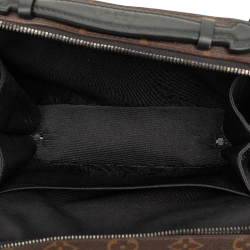 Louis Vuitton Monogram Macassar Handle Soft Trunk Shoulder Bag Brown Leather — view 4