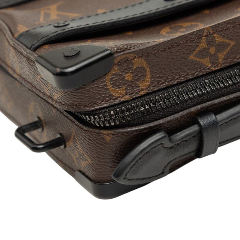 Louis Vuitton Monogram Macassar Handle Soft Trunk Shoulder Bag Brown Leather — view 6