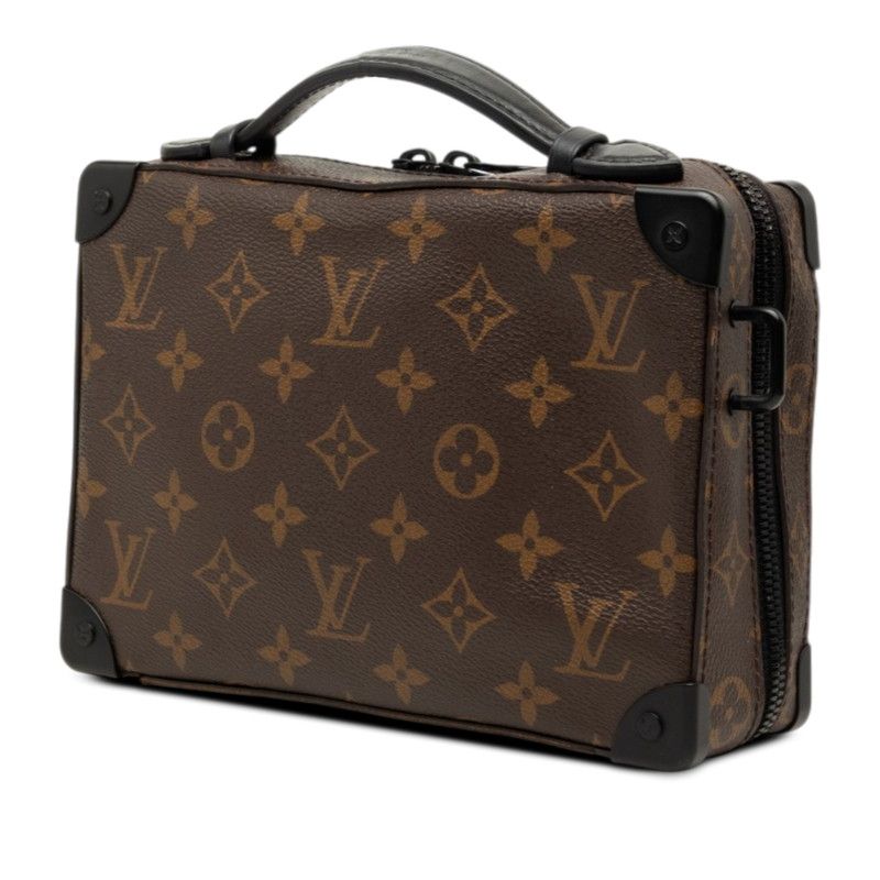 Louis Vuitton Monogram Macassar Handle Soft Trunk Shoulder Bag Brown Leather — view 2