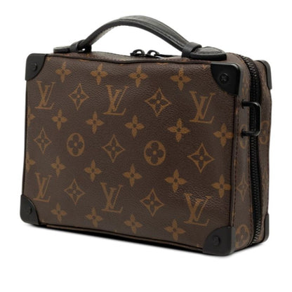 Louis Vuitton Monogram Macassar Handle Soft Trunk Shoulder Bag Brown Leather — view 2