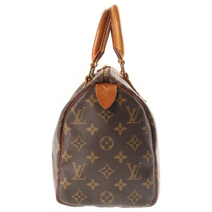 Louis Vuitton Monogram Speedy 25 Handbag Brown Leather — view 3
