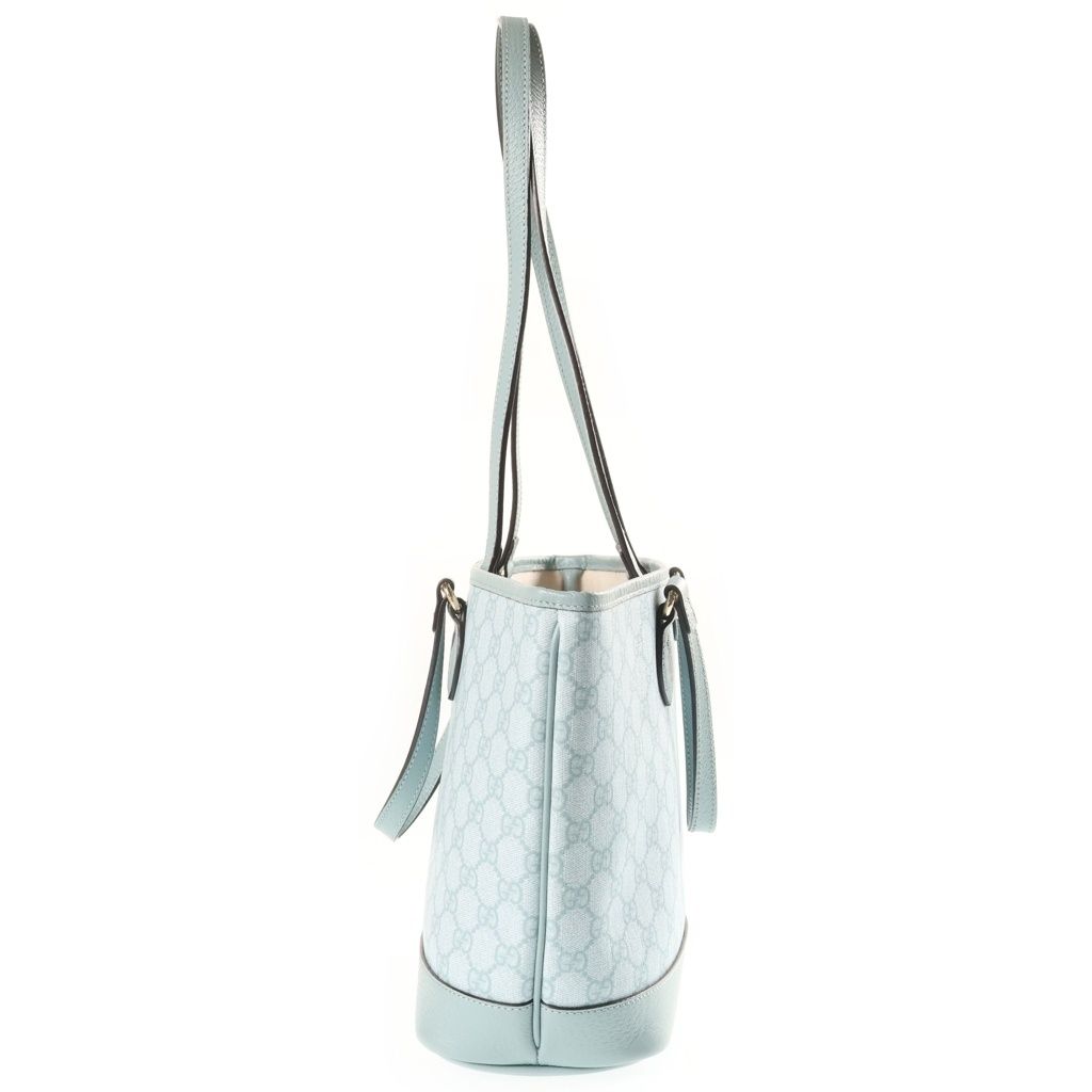 Gucci GG Ophidia 2-Way Tote Bag Light Blue Leather — view 3