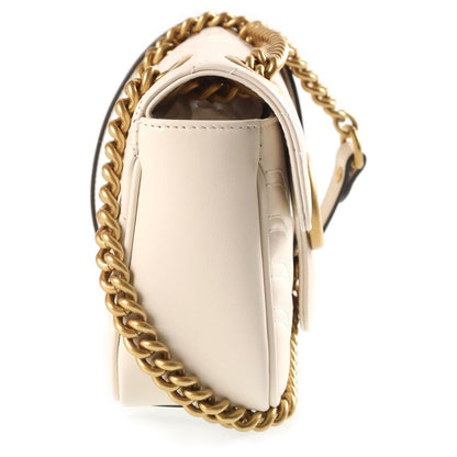 Gucci GG Marmont Small Chain Shoulder Bag Leather White — view 3