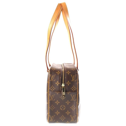 Louis Vuitton Monogram Cite GM Shoulder Bag Brown Leather — view 3