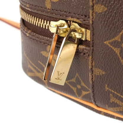 Louis Vuitton Monogram Cite GM Shoulder Bag Brown Leather — view 6