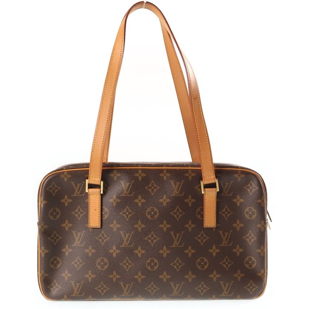 Louis Vuitton Monogram Cite GM Shoulder Bag Brown Leather — view 2