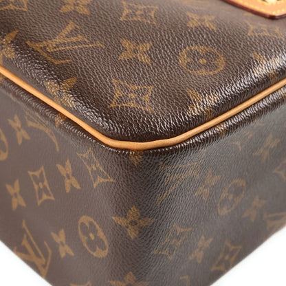Louis Vuitton Monogram Cite GM Shoulder Bag Brown Leather — view 5