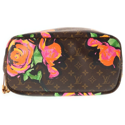 Louis Vuitton Monogram Rose Neverfull MM Tote Bag Brown Leather — view 4