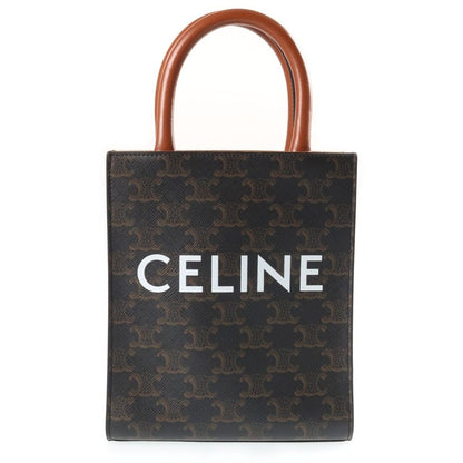 Celine Mini Vertical Cabas Shoulder Bag Leather Brown