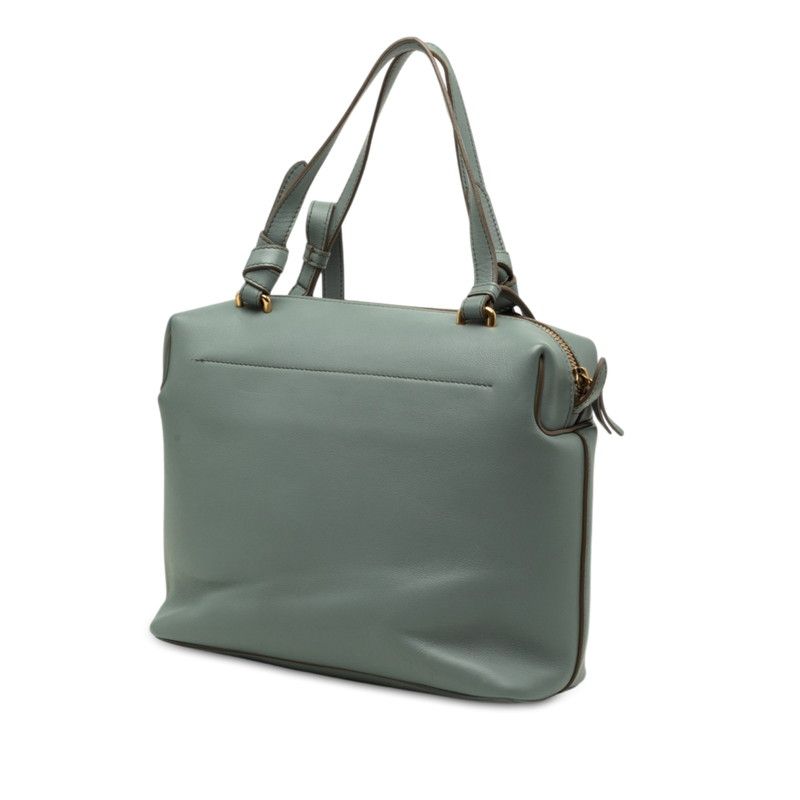 Celine Small Soft Cube Crossbody Shoulder Bag 2-Way Blue Gray Leather — view 2