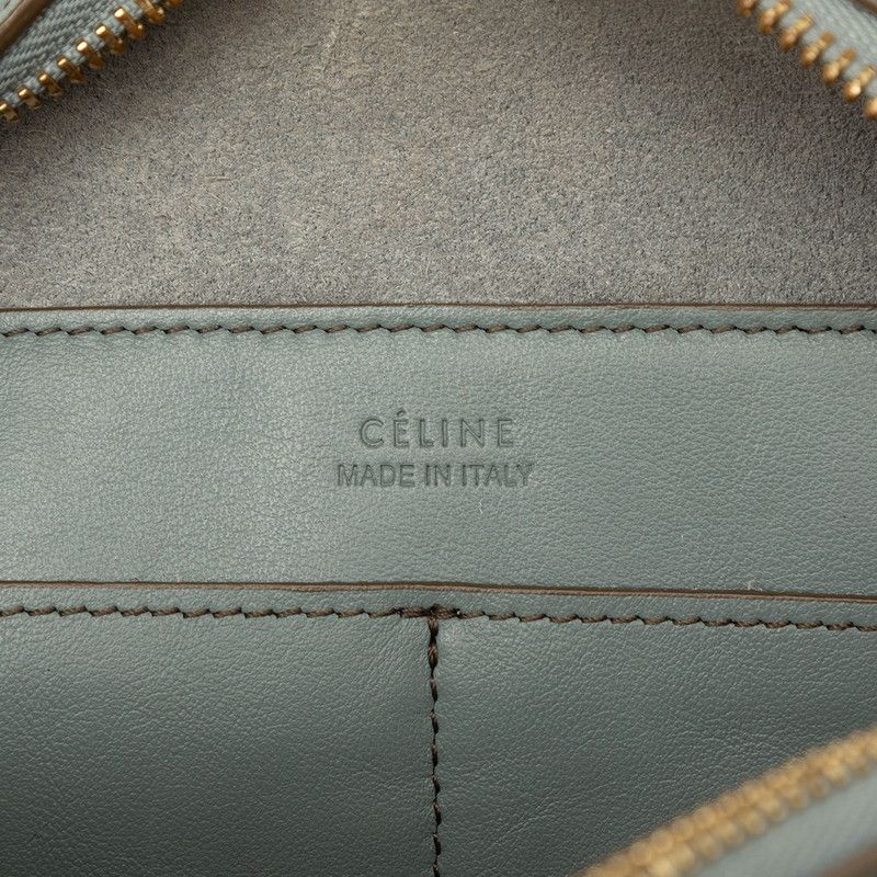 Celine Small Soft Cube Crossbody Shoulder Bag 2-Way Blue Gray Leather — view 5