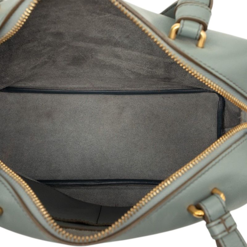 Celine Small Soft Cube Crossbody Shoulder Bag 2-Way Blue Gray Leather — view 4