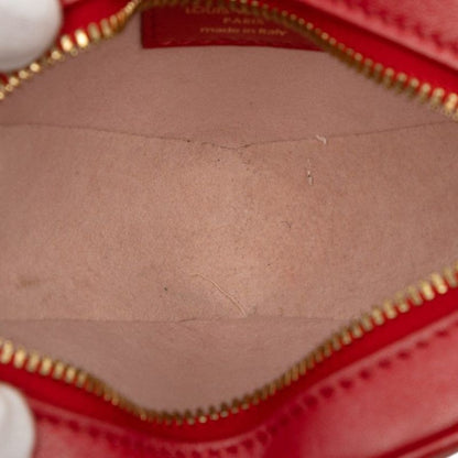 Louis Vuitton Monogram Heart on Chain Crossbody Shoulder Bag Red Leather — view 4