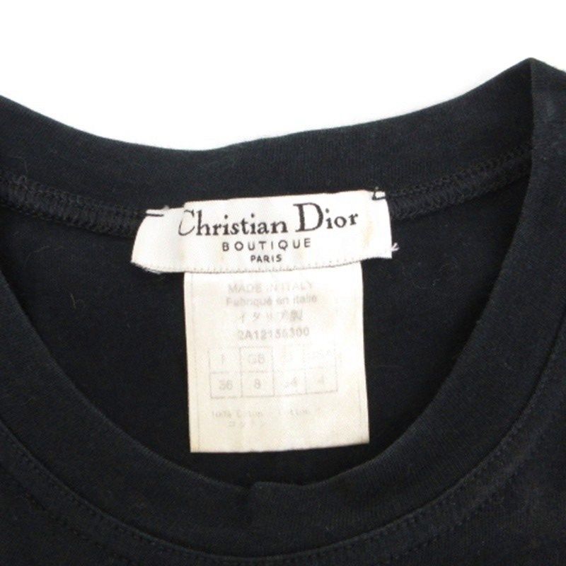 Dior J'adore John Galliano Era Sleeveless Top Logo Print Black 34 — view 6