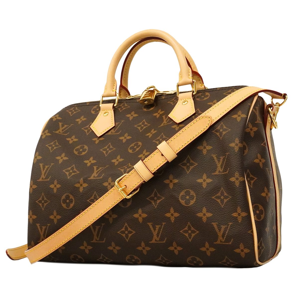 Louis Vuitton Handbag Monogram Speedy Bandouliere 30 Brown 2-Way Bag