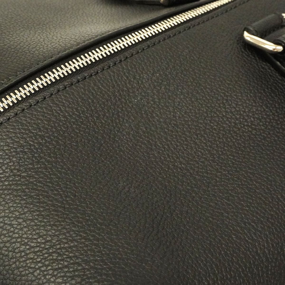 Fendi Boston Bag Louis 45 Duffle Leather Black Silver — view 6