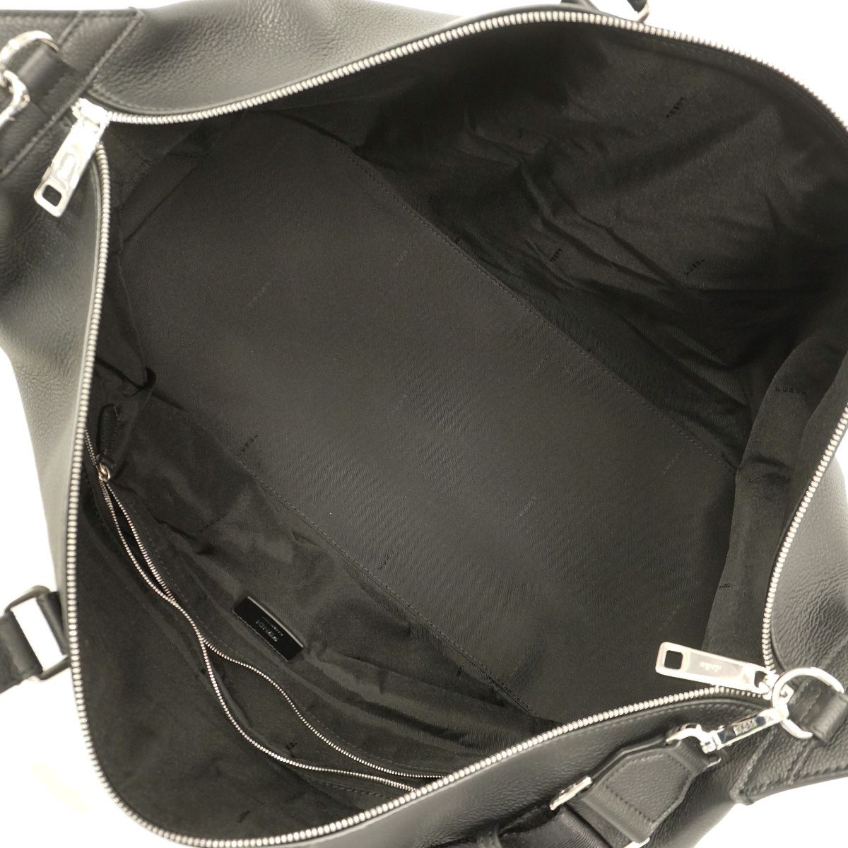 Fendi Boston Bag Louis 45 Duffle Leather Black Silver — view 4