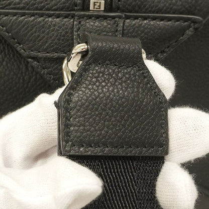 Fendi Boston Bag Louis 45 Duffle Leather Black Silver — view 7
