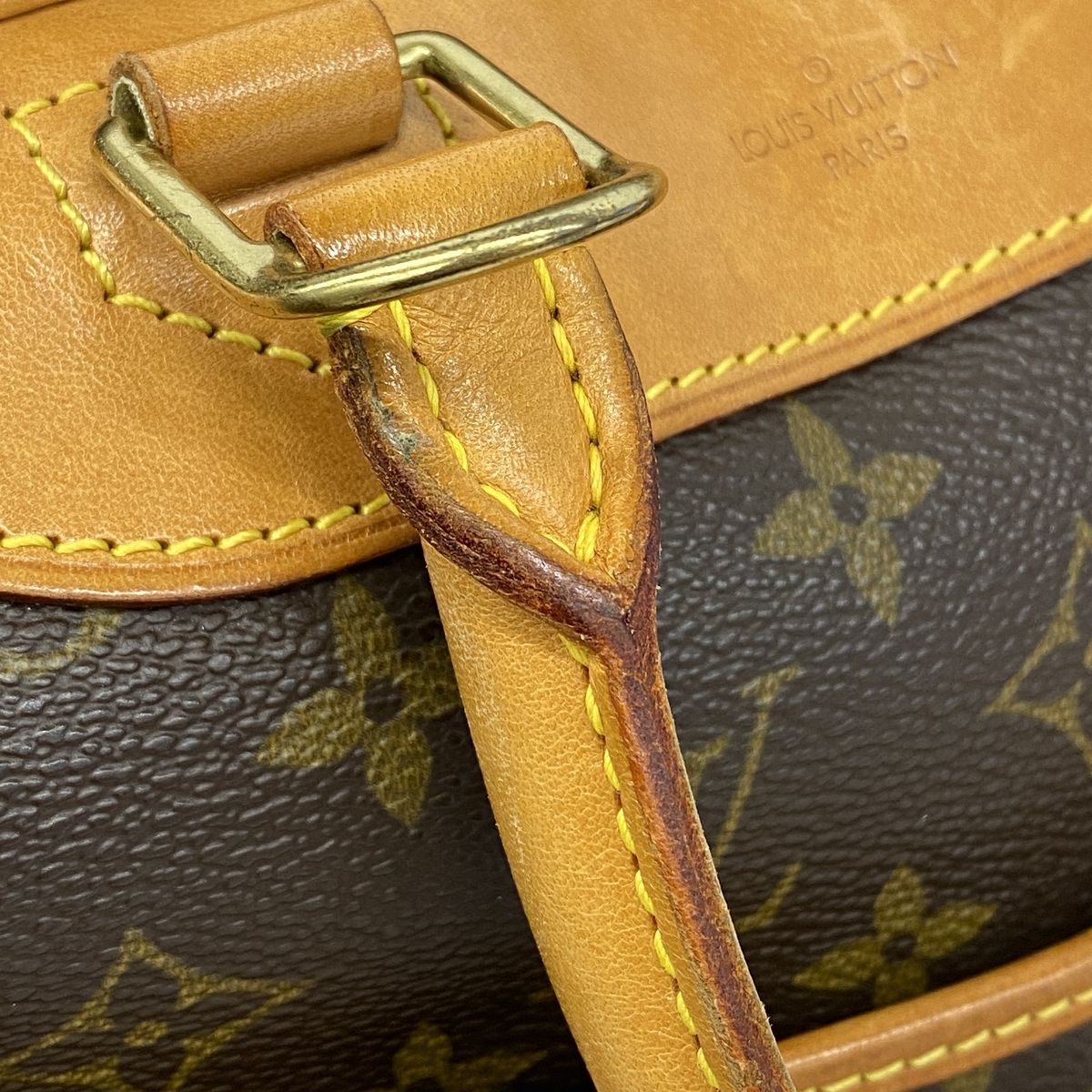 Louis Vuitton Handbag Monogram Deauville Brown — view 6