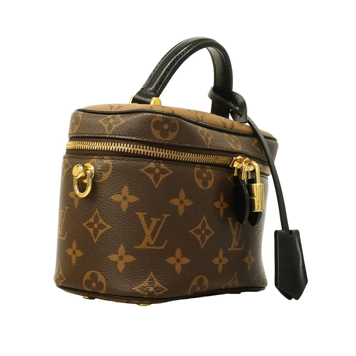 Louis Vuitton Handbag Monogram Reverse Vanity Chain Pouch Brown 2-Way — view 2