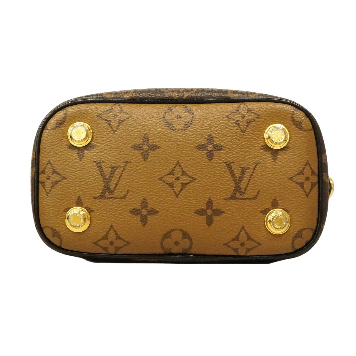 Louis Vuitton Handbag Monogram Reverse Vanity Chain Pouch Brown 2-Way — view 3