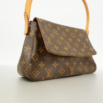 Louis Vuitton Shoulder Bag Monogram Mini Looping Brown — view 2