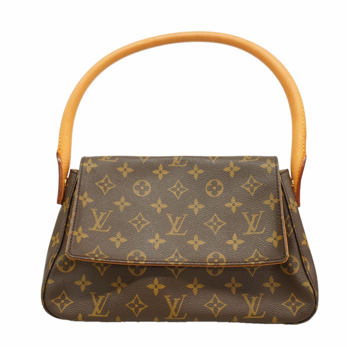 Louis Vuitton Shoulder Bag Monogram Mini Looping Brown