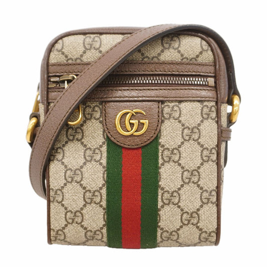 Gucci Shoulder Bag Ophidia Brown Gold