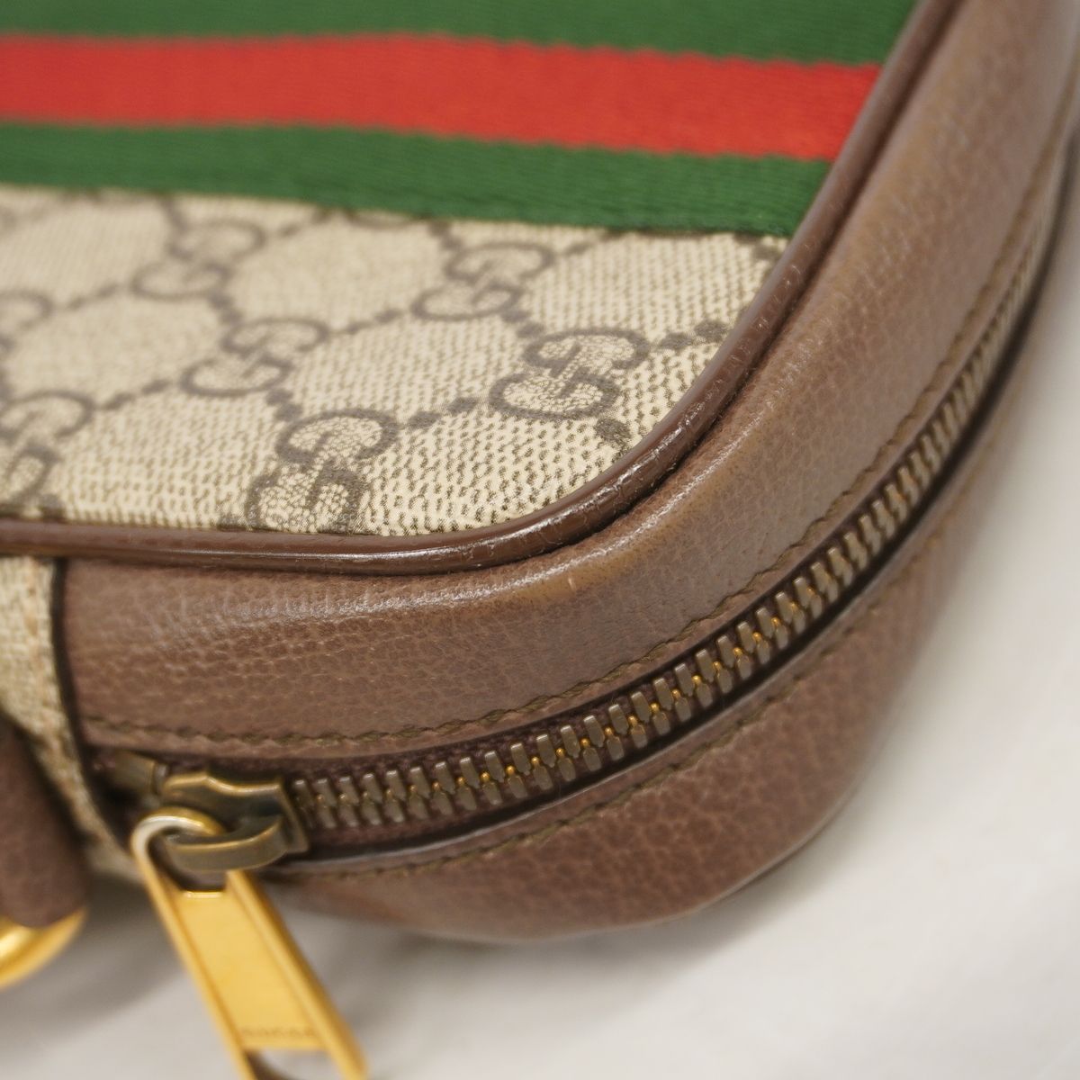 Gucci Shoulder Bag Ophidia Brown Gold — view 7