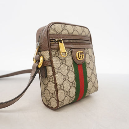 Gucci Shoulder Bag Ophidia Brown Gold — view 2