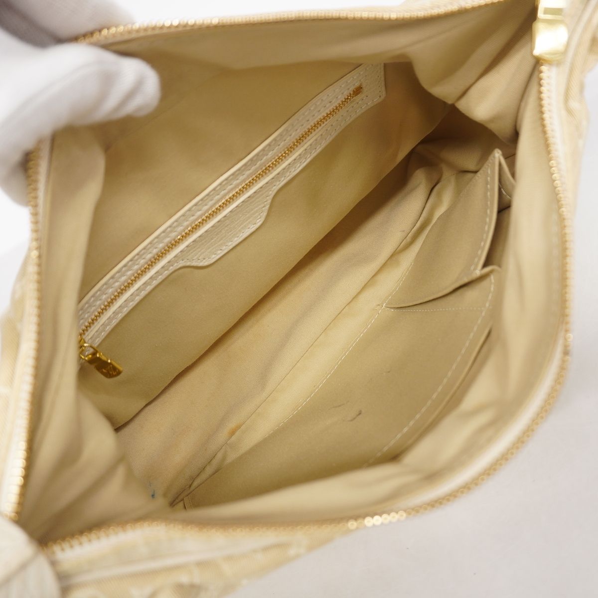 Louis Vuitton Shoulder Bag Monogram Mini Lin Boulogne Dune — view 4