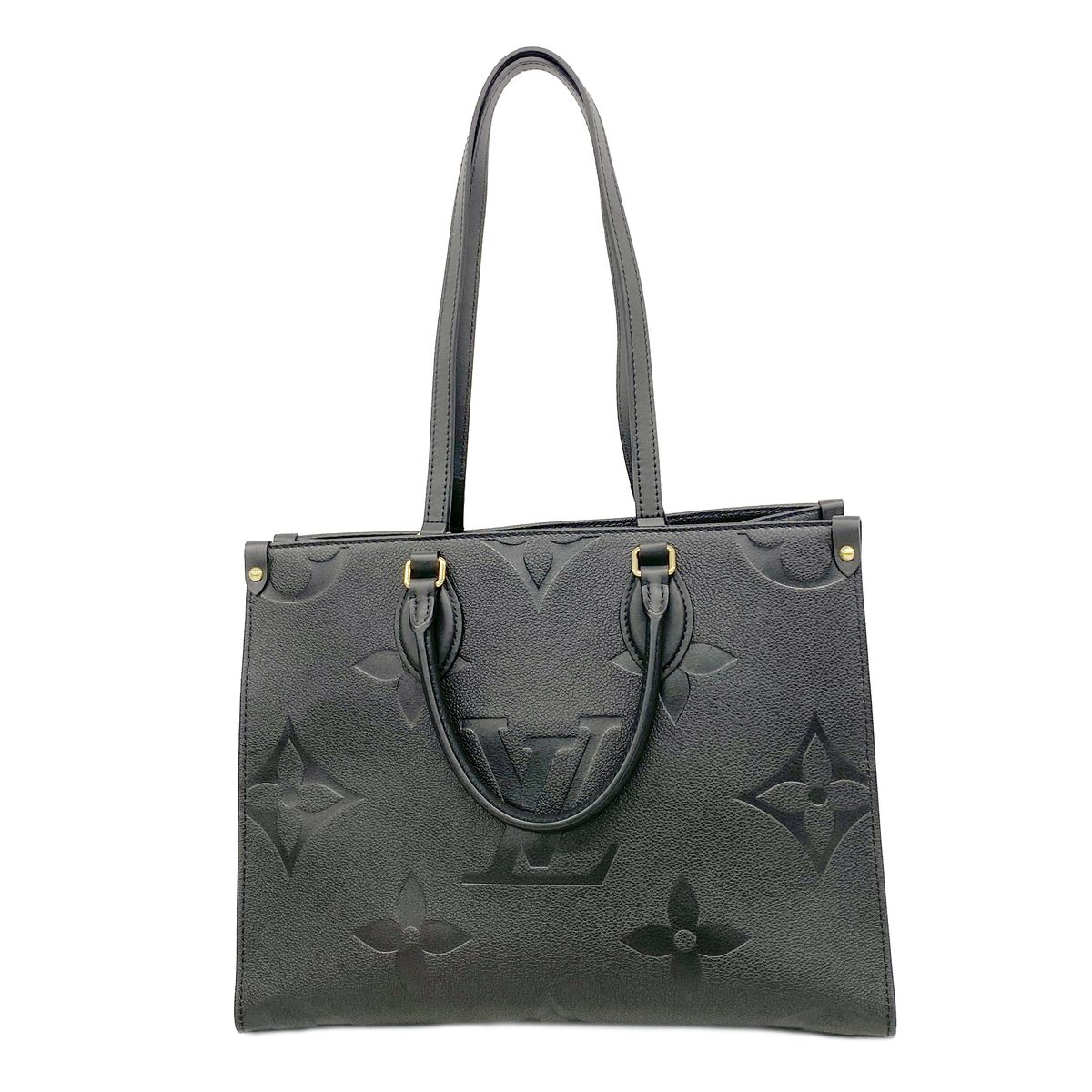 Louis Vuitton Tote Bag Monogram Empreinte On The Go MM Noir 2-Way