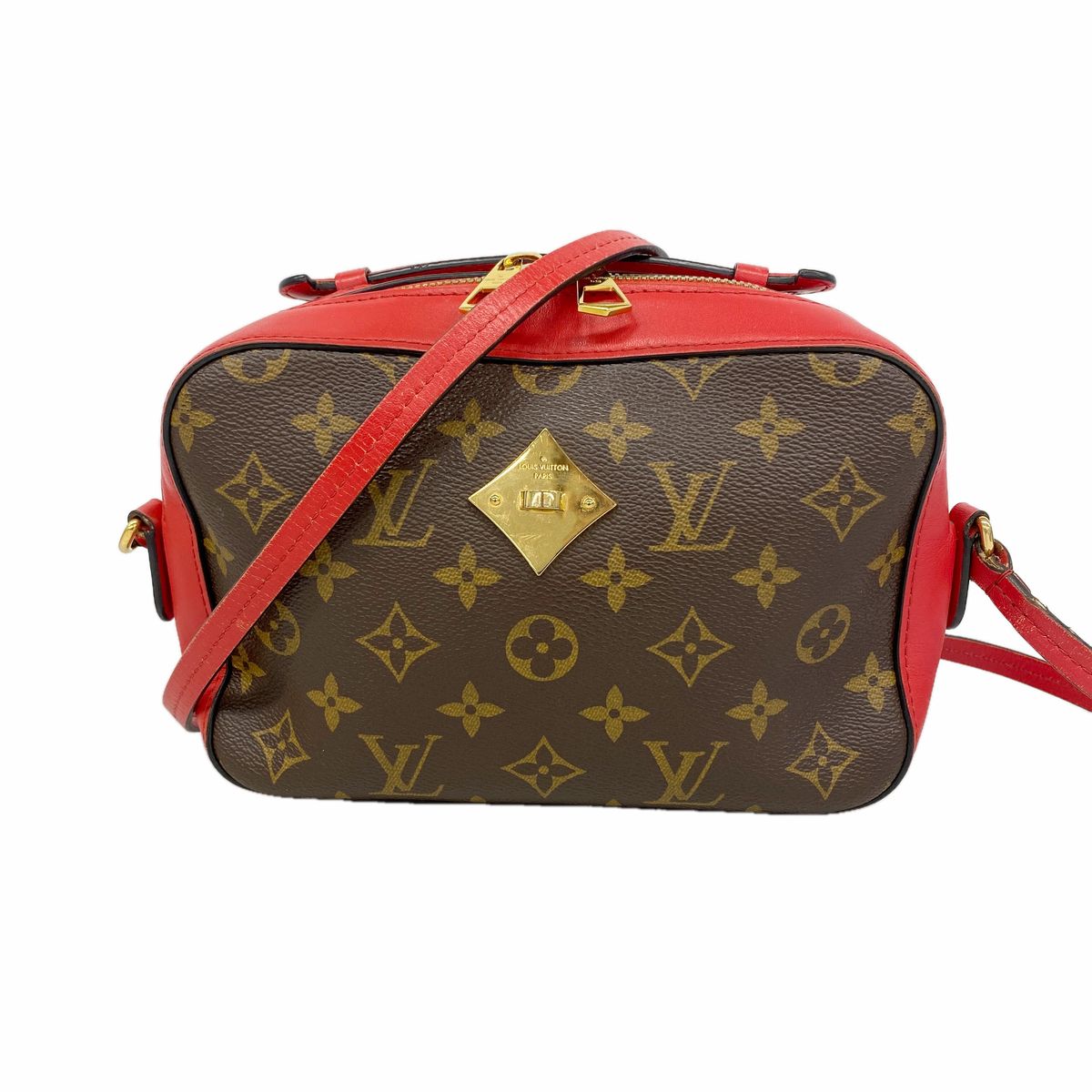 Louis Vuitton Handbag Monogram Saintonge Coquelicot 2-Way Bag