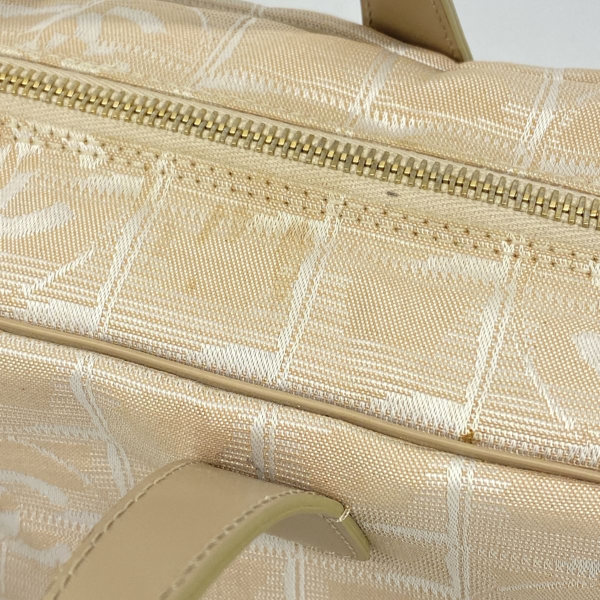 Chanel Handbag New Travel Nylon Beige Champagne Gold — view 6