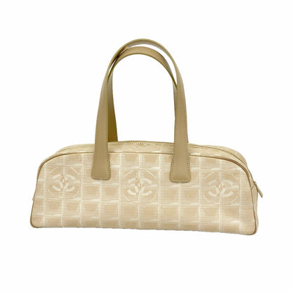 Chanel Handbag New Travel Nylon Beige Champagne Gold