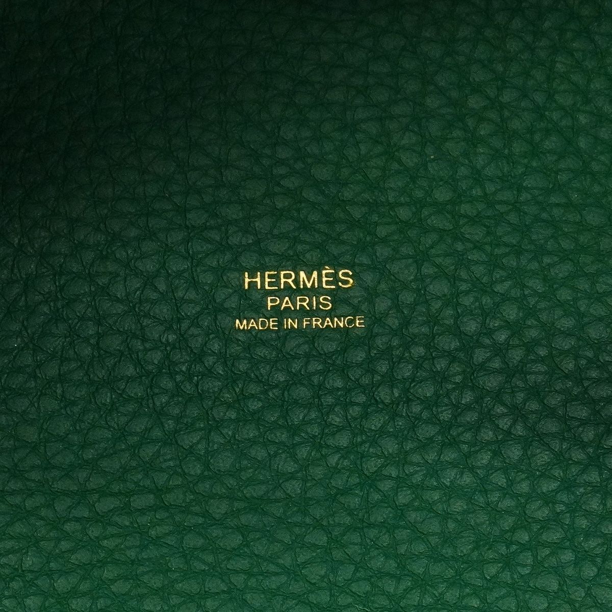 Hermes Handbag Picotin Lock MM Taurillon Clemence Mint Gold — view 5