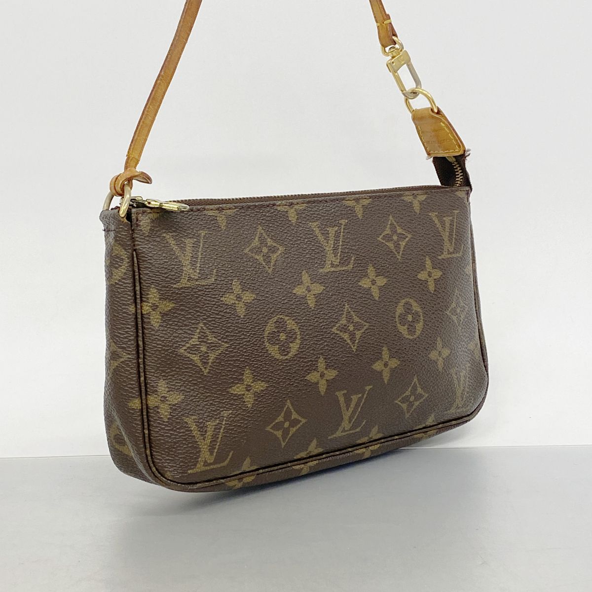 Louis Vuitton Pouch Monogram Pochette Soir Brown — view 2